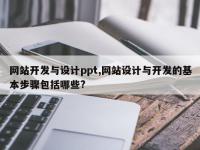 网站开发与设计ppt,网站设计与开发的基本步骤包括哪些?