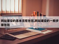 网站建设的基本流程包括,网站建设的一般步骤包括
