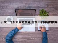 开发一个公司网站费用,开发一个网站的费用